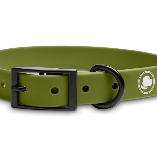 Dog Collar Collar Olive Green Adjustable Walking Collar - detail product image for dog collar