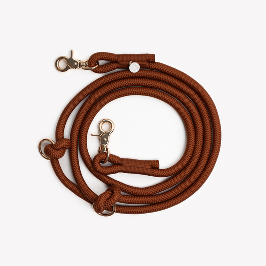 Clay Hands-Free Braided Leash for Dogs - Premium Style - detail view