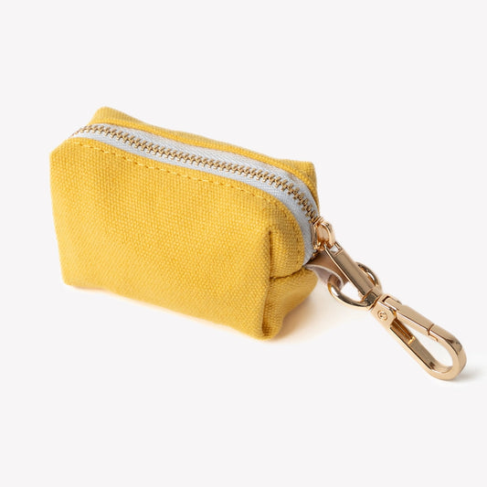 Dog Waste Management Yellow Poop Bag Holder Premium Pet - detail view