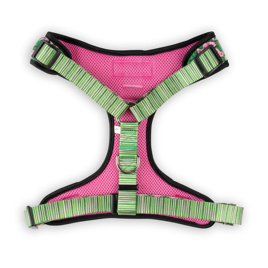 Dog Harness Harness Pink Tropics Adjustable Walking Harness - detail product image for dog harness