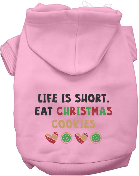 Dog Hoodie Eat Christmas Cookies for Festive Holiday Pet - detail view