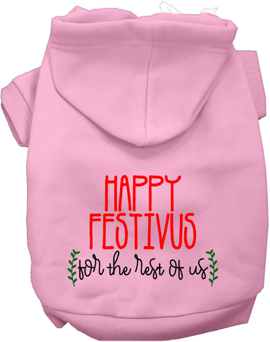 Dog Hoodie Happy Festivus for Everyday Pet Style and Comfort - detail view