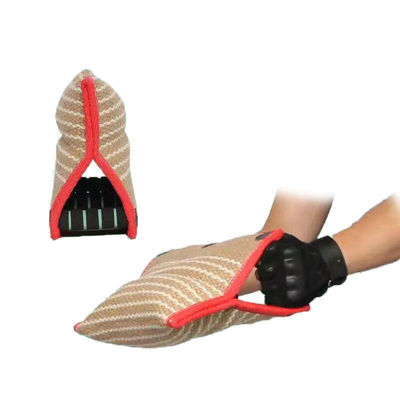 Dog Biting Sleeve Training Dog Protective Gear Dog Treats - close up view