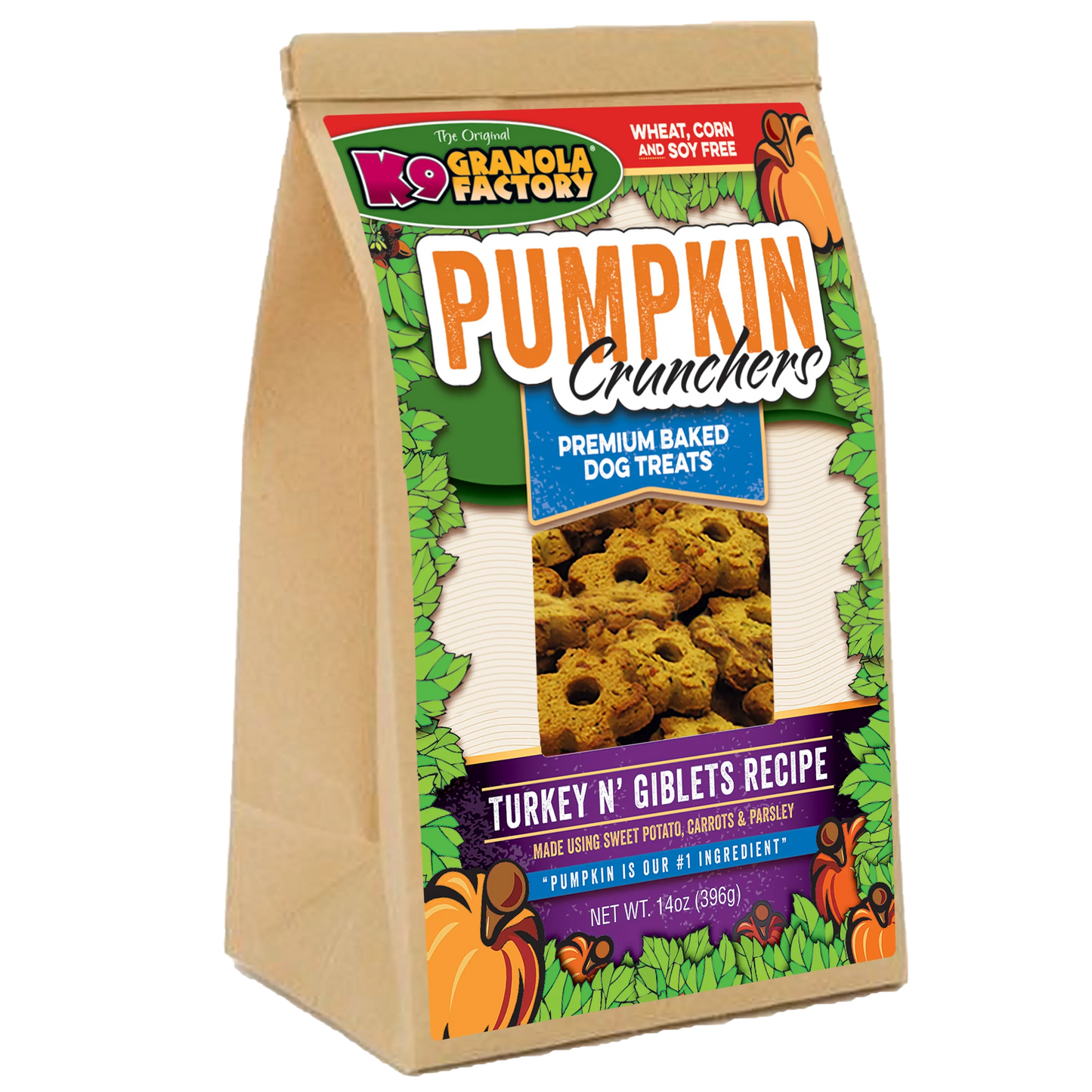 K9 Granola Factory Pumpkin Crunchers Turkey N Giblet Recipe - main product image