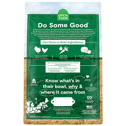 Open Farm Grain Free Turkey Chicken Dry Dog Food Dry Dog - detail view
