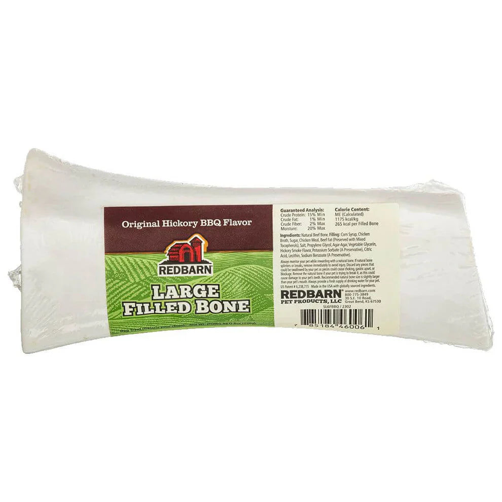 Red Barn Dog Grain Free Bbq Filled Bone Large Dog Treats - main product image