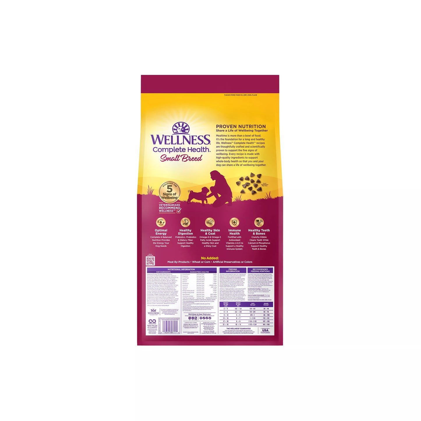 Wellness Complete Health Adult Small Breed Turkey And Dog - detail view
