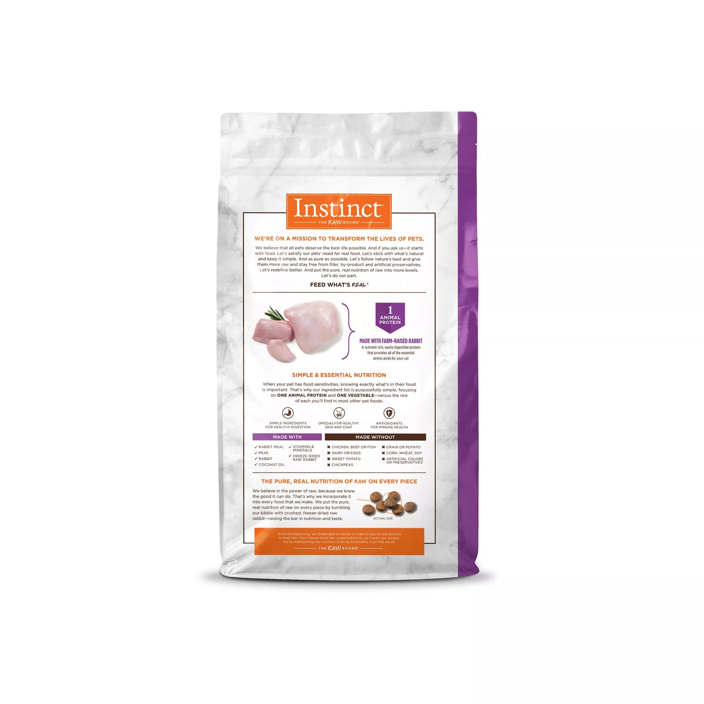 Instinct Cat Limited Ingredient Rabbit Grain Free (4.5lb) - detail view