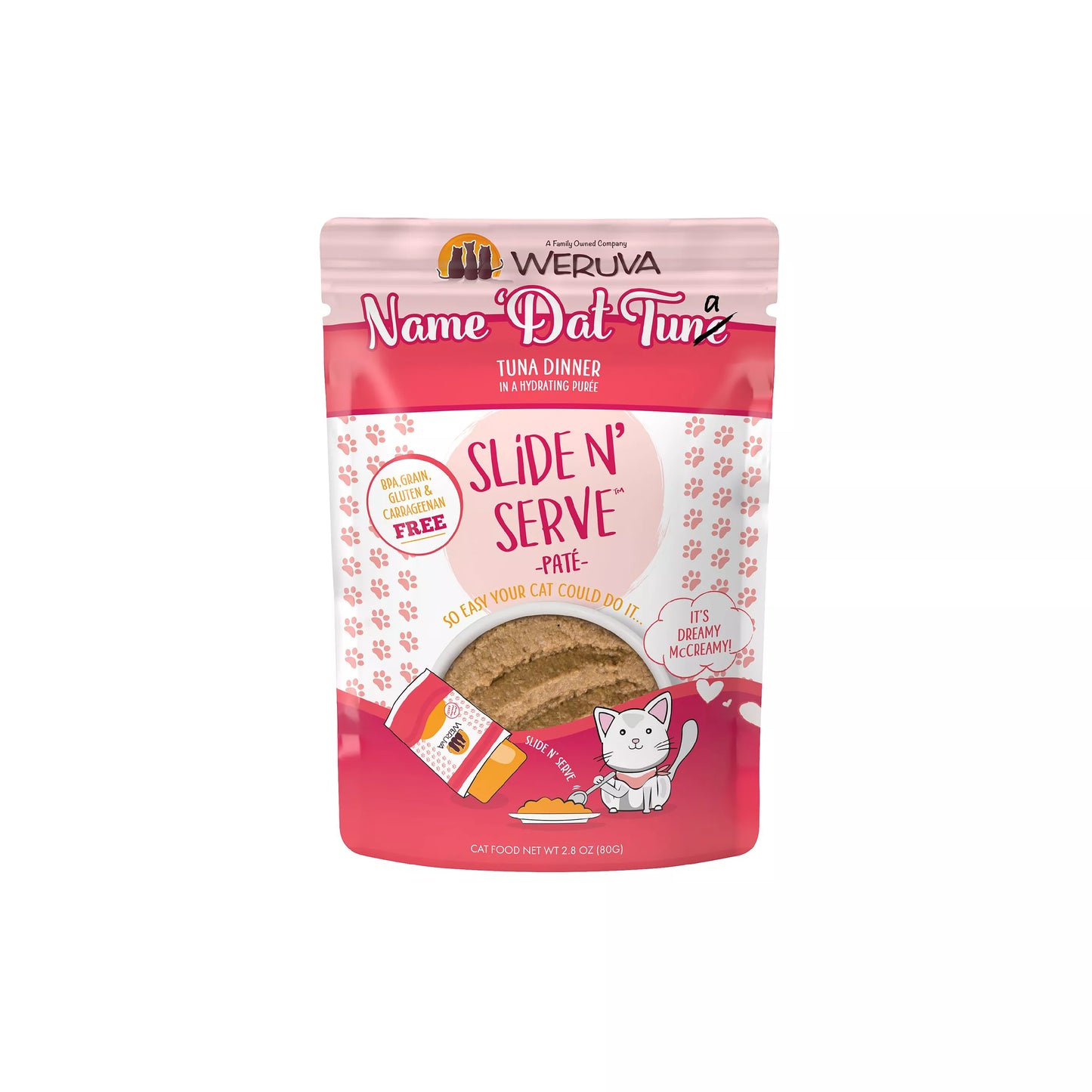 Wet Cat Food Weruva Tuna Recipe 2 8oz Daily Meals Premium - main product image