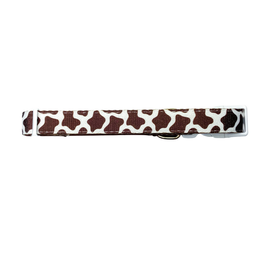 Pet Collar Collar Chocolate Cow Collar for for Daily Use - detail product image for pet collar