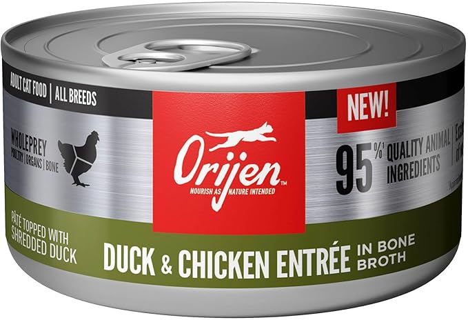 Orijen Duck Chicken Entree Cat Food 3Oz Wet Cat Food Premium - main product image