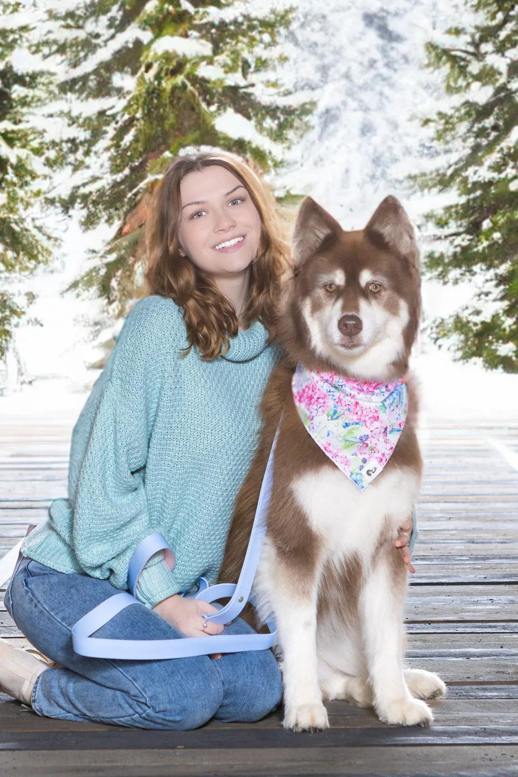 Hydrangea Haven Dog Bandana Matching Keychain Dog Bandanas - gallery image 7