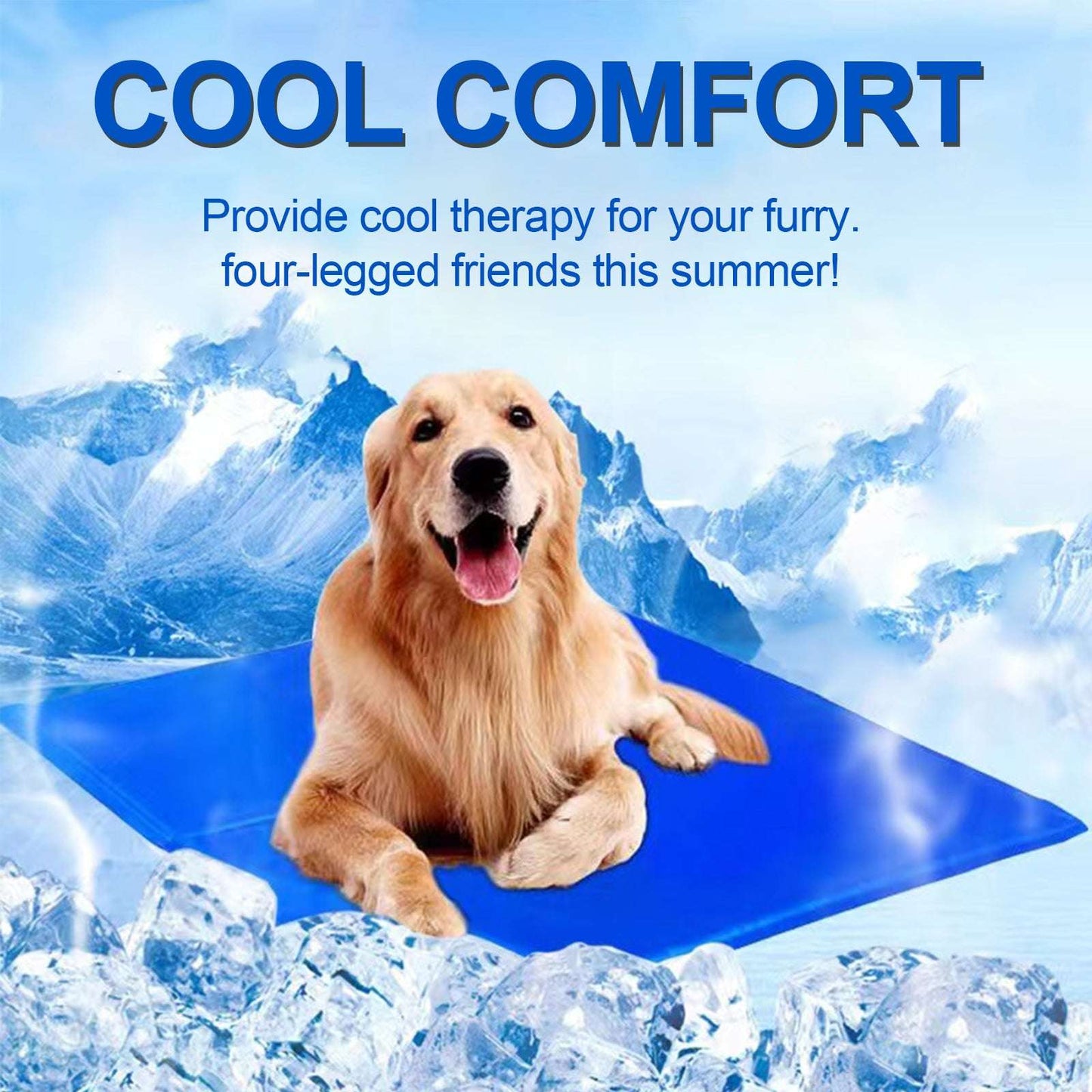 Pet Cooling Mat For Dogs And Cats Pressure Activated Dog Pad - gallery image 7