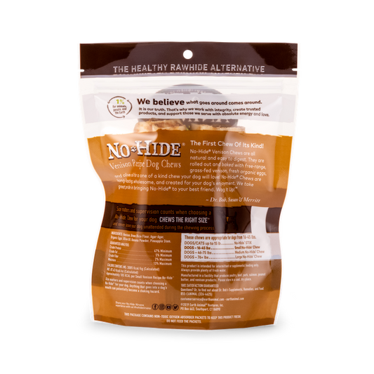 Earth Animal No Hide Small Venison Dog Rolls (2pk) (2.4oz) - detail view