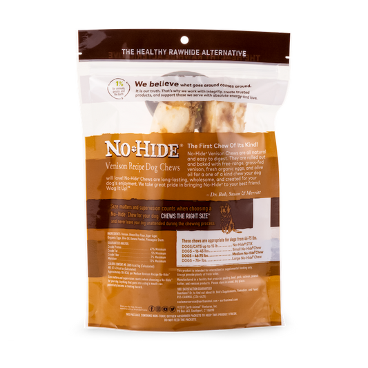 Earth Animal No Hide Medium Venison Dog Rolls (2pk) (4.2oz) - detail view
