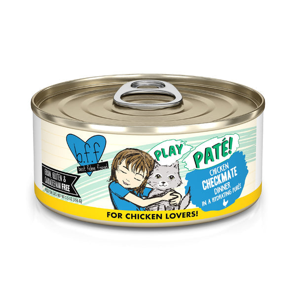 BFF Play Pat� Adult Checkmate Chicken Wet Cat Food (5.5oz) - main product image
