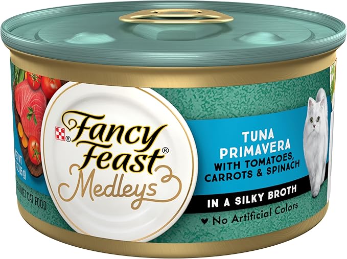 Fancy Feast Medleys Tuna Primavera 3Oz Wet Cat Food Premium - main product image