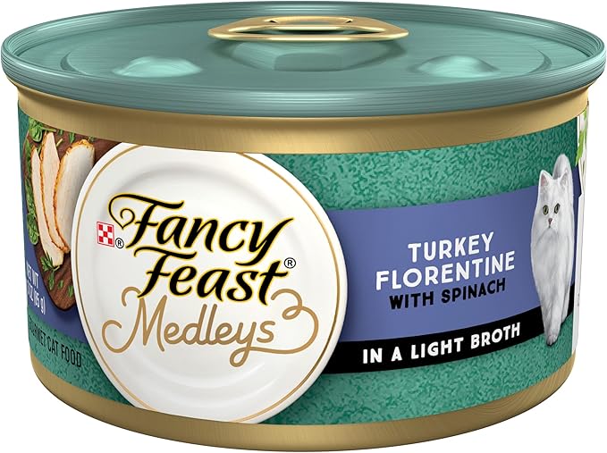 Fancy Feast Medleys Turkey Florentine Wet Cat Food (3oz) - main product image