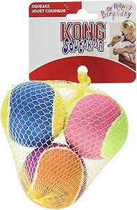 KONG Squeaker Birthday Ball Medium Fetch Dog Toy Durable - main product image
