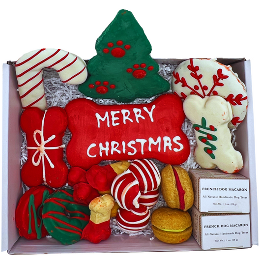 Dog Treats Christmas Themed Treats Gift Box for Daily Use - detail product image for dog treats