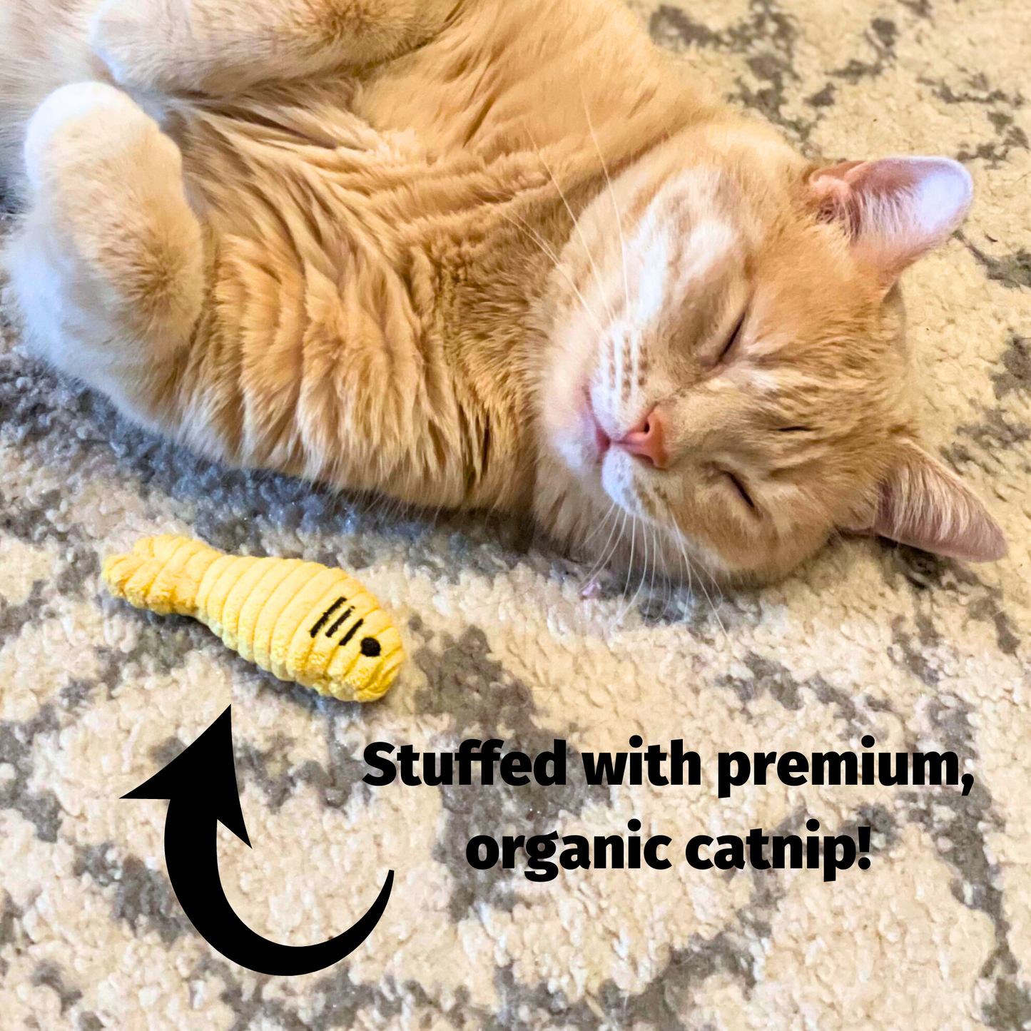 Cat Toy HuggleKats Wee Fellar Squirrelie Toy for Daily Use main product image for dogs and cats