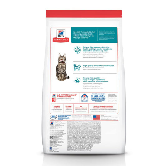 Hills Science Diet Senior 7 Indoor Chicken Recipe Dry Cat 3 - detail view