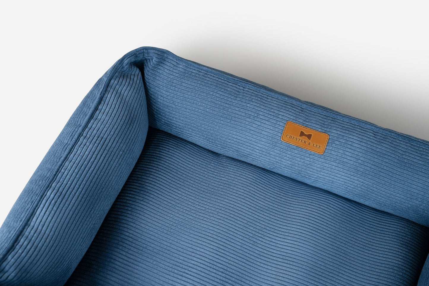 Luxury Dog Bed Fancy Corduroy Sleeper Blue for Comfort, Supp - luxury dog bed view 8 for comfort and support
