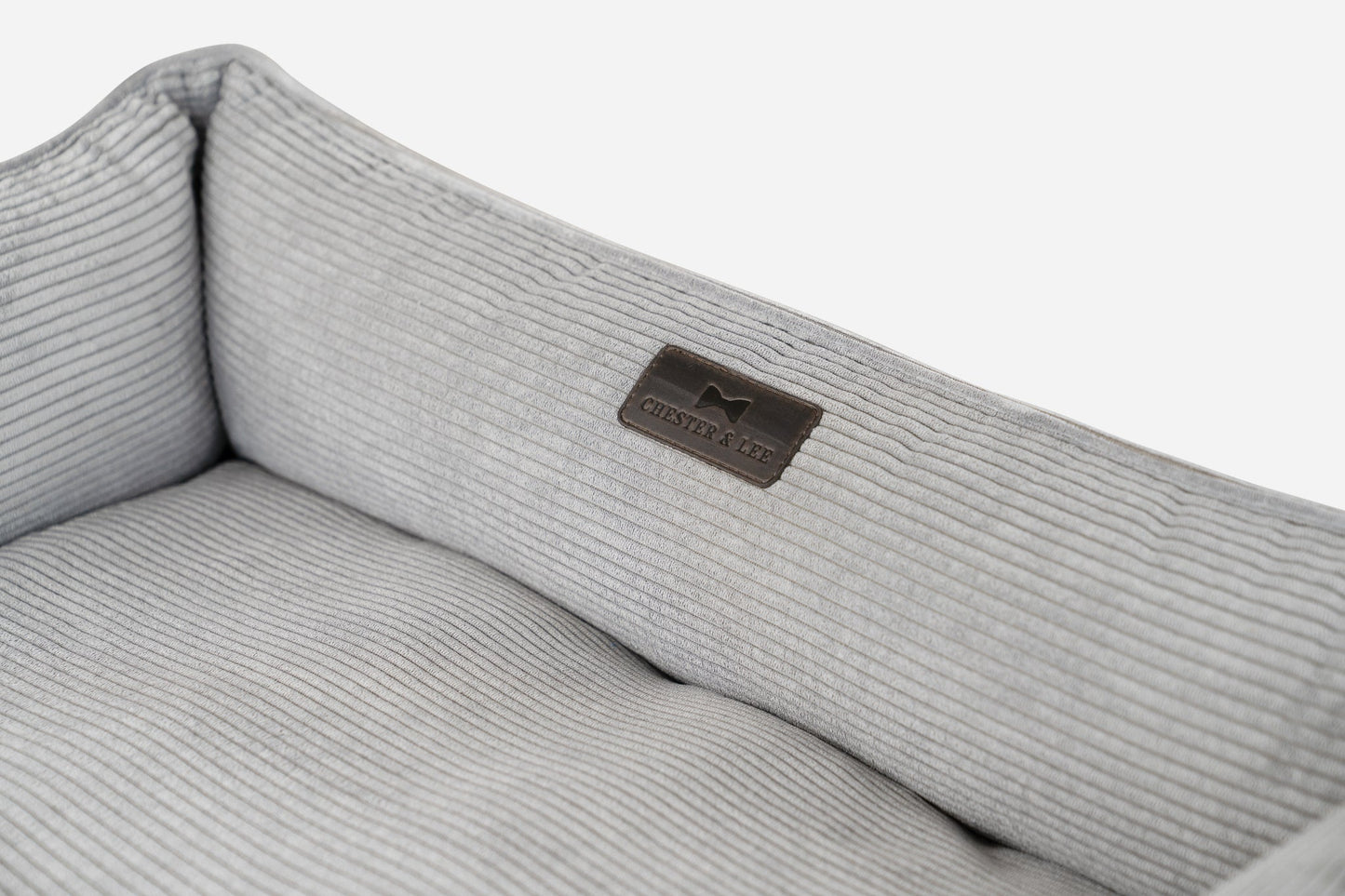 Gray Corduroy Bolster Sleeper for Comfort and Daily Rest main product image for dogs and cats