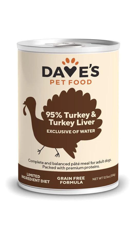 Daves 95 Premium Meats Turkey Turkey Liver For Dogs 12 5Oz - detail view