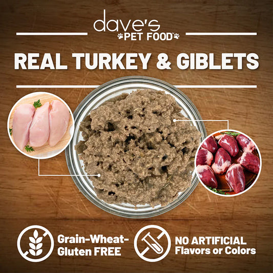 Daves Naturally Healthy Grain Free Turkey Giblets Dinner Wet - detail view