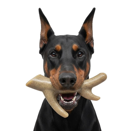 Ever Antler Nylon Chew Bone Elk Antler Shaped Dog Toy For - detail view
