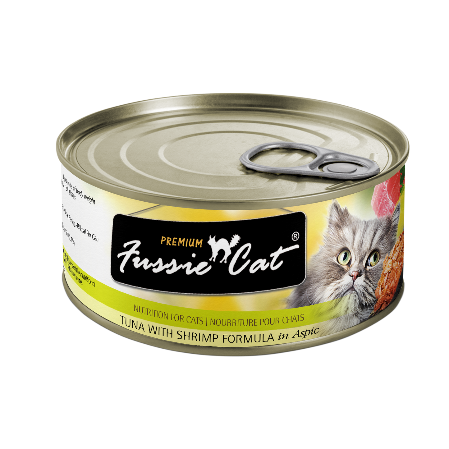 Fussie Cat Premium Tuna With Shrimp Formula In Aspic 2 82Oz - detail view