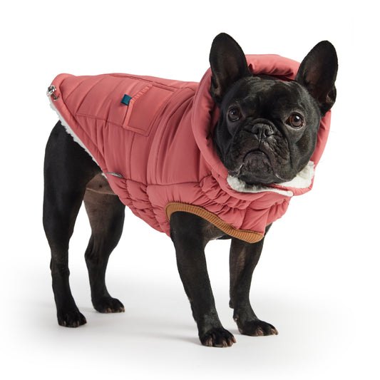 The Puff Parka Pink Dog Apparel Premium Pet Supply Premium - detail view