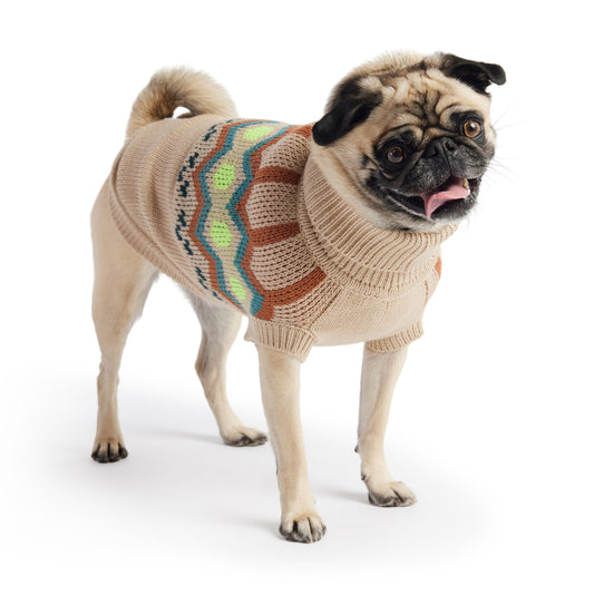 Heritage Sweater Sand Dog Apparel Premium Pet Supply Premium - detail view