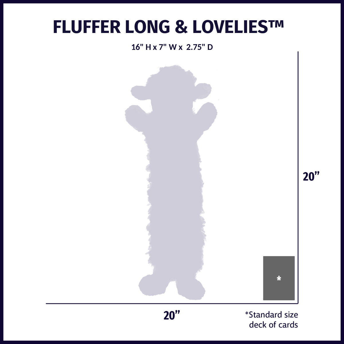 Dog Toy Louise Lamb Fluffer Long Lovelie Durable Plush Toy main product image for dogs and cats