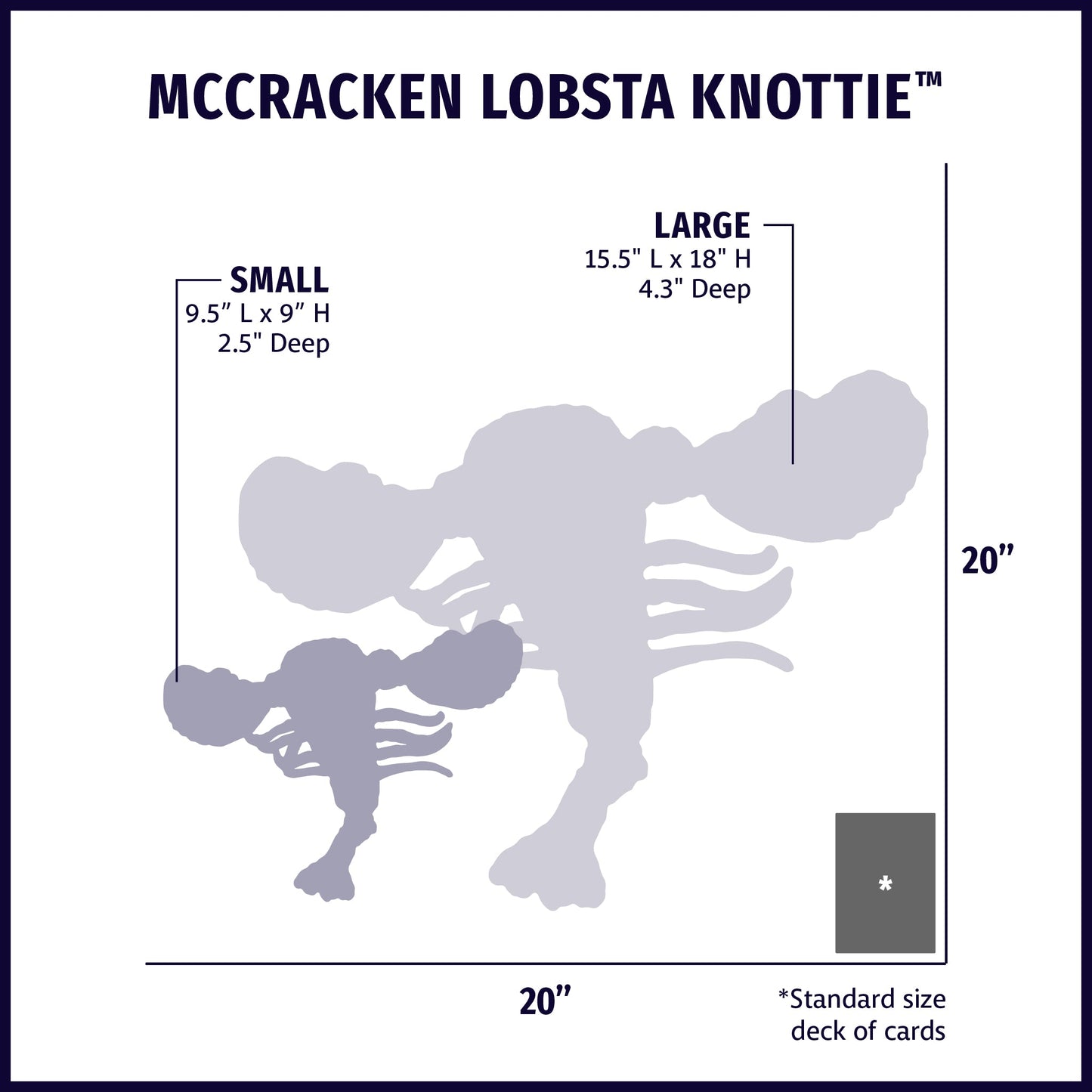 Dog Toy McCraken Lobsta Knottie Plush Toy for Daily Use main product image for dogs and cats