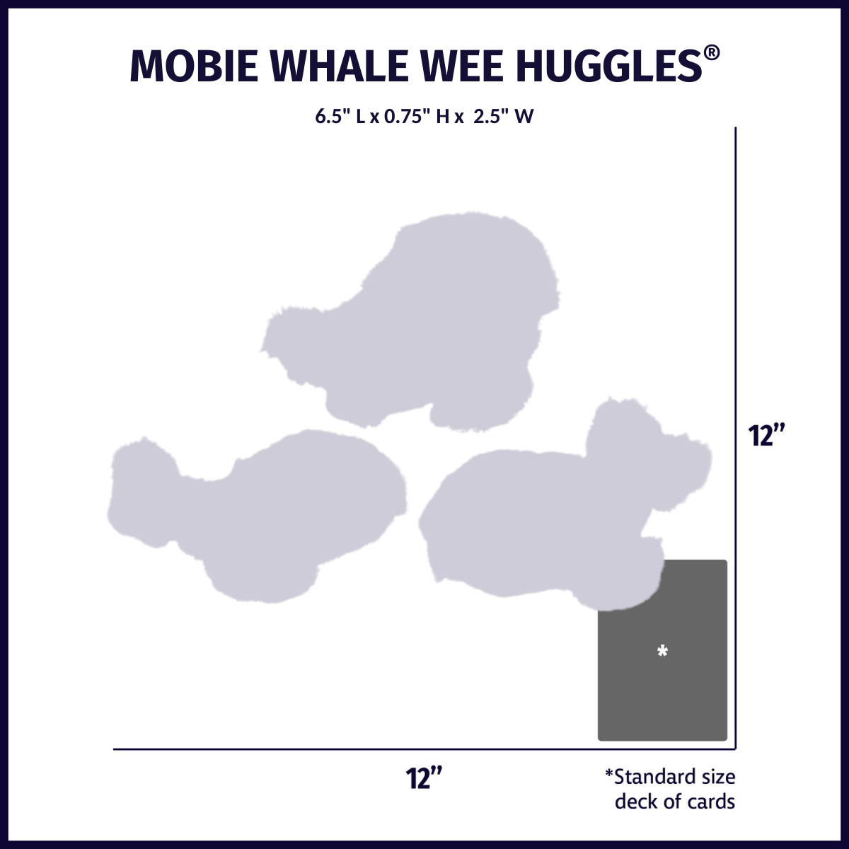 Dog Toy Mobie Whale Wee Huggles Plush Toys Pack for Comfort main product image for dogs and cats