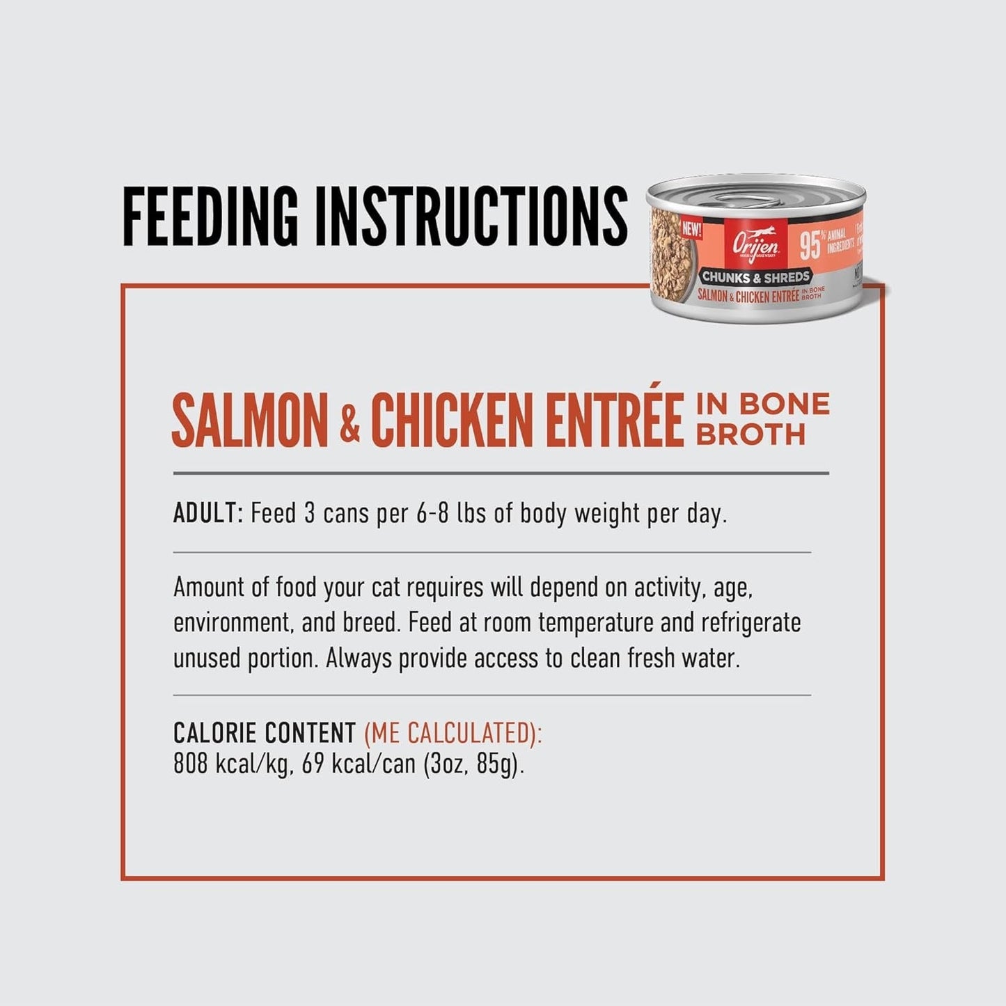 Wet Cat Food Orijen Salmon Recipe 3oz Daily Meals Premium - gallery image 5