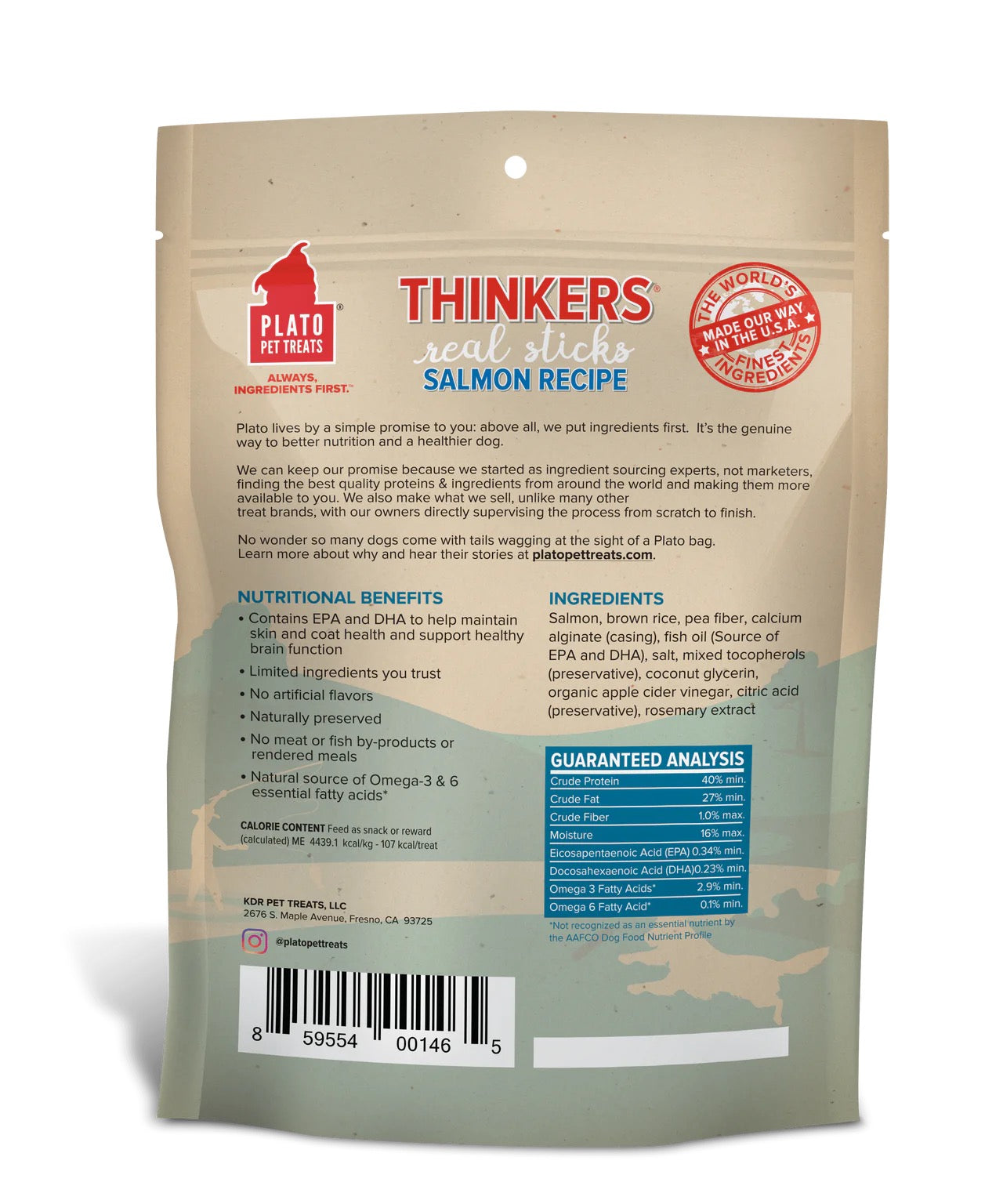 Dog Treats Premium Salmon Chews 10oz Training Rewards Premiu - detail view