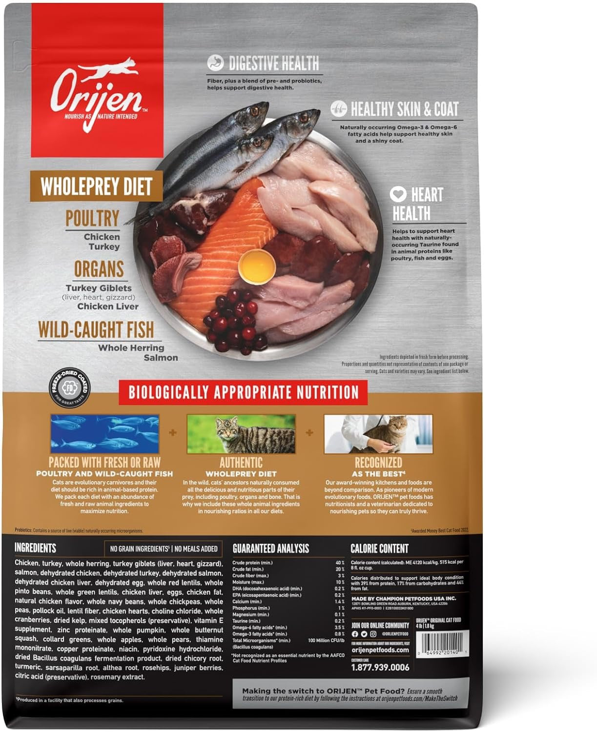 Orijen Original Cat Dry Cat Food Dry Cat Food Premium - detail view