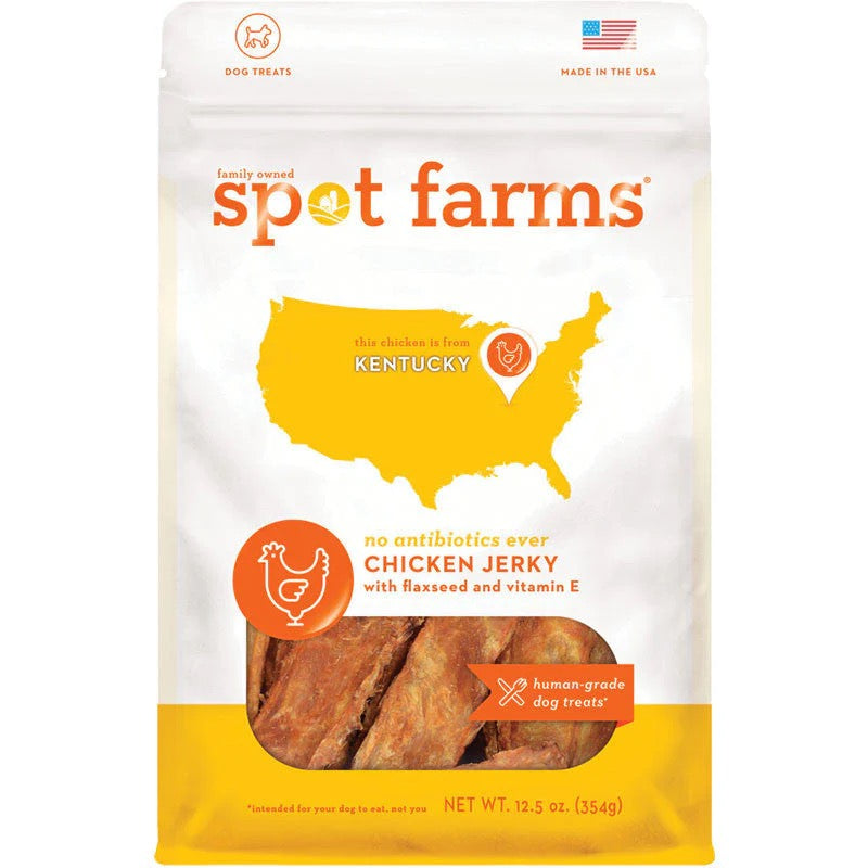 Spot Farms Grain Free Chicken Flax Jerky 12 5Oz Dog Treats - main product image