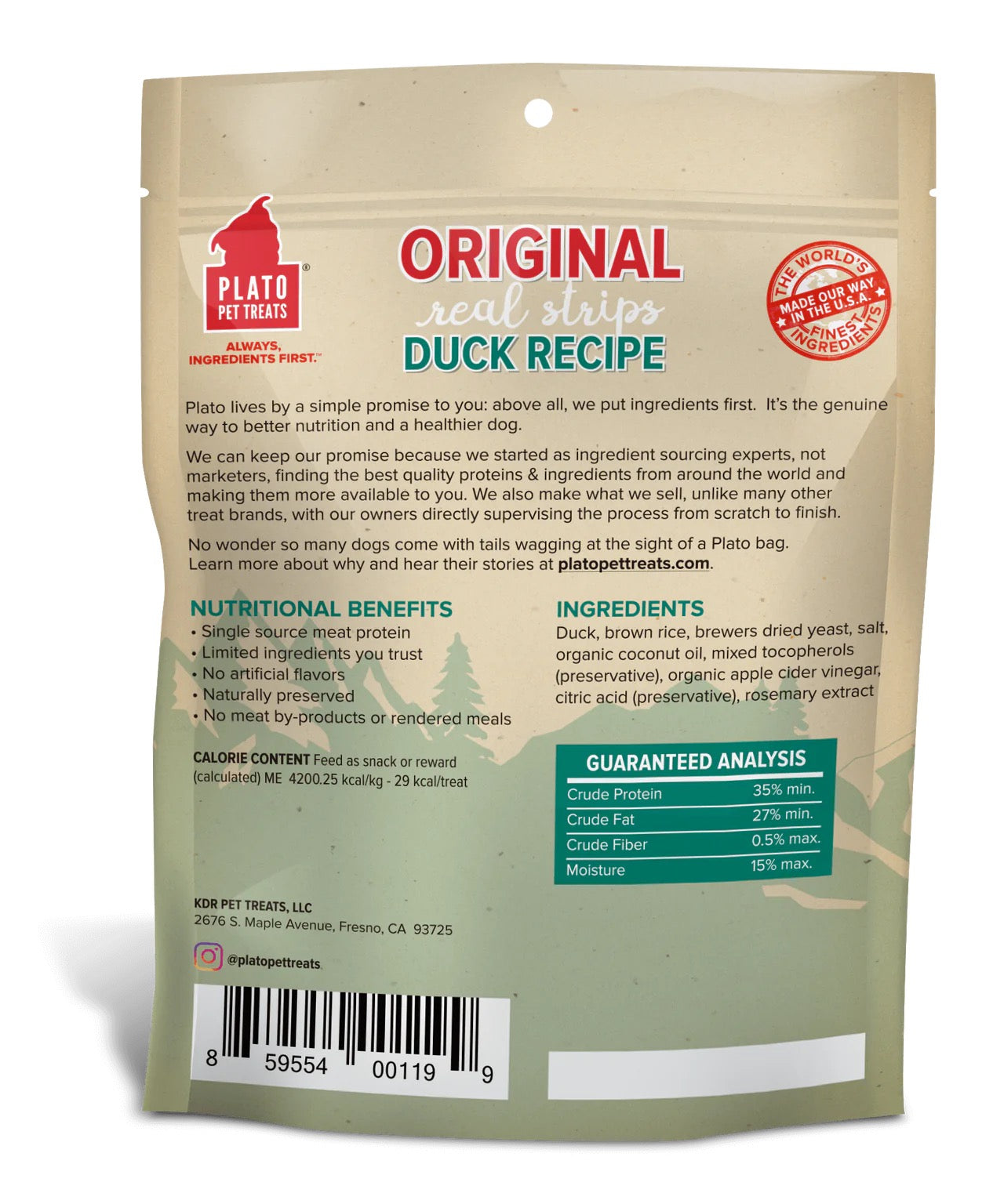 Dog Treats Premium Duck Chews 6oz Training Rewards Premium - detail view