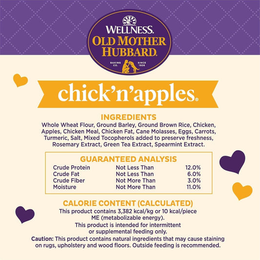 Old Mother Hubbard Chick'N Apple Mini Dog Treats (20oz) - detail view