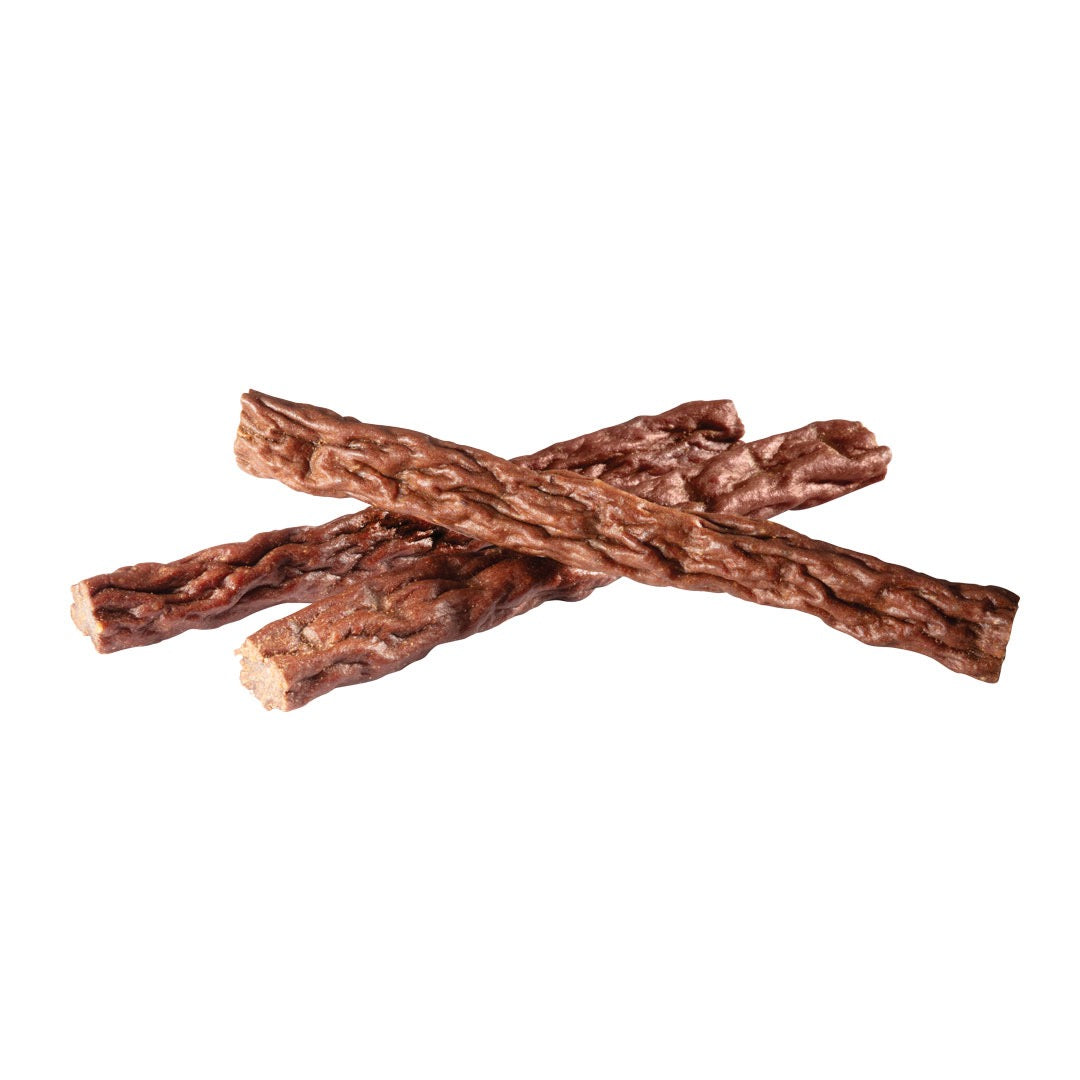 Happy Howies Beef Woof Stix 6 Dog Treats Premium - lifestyle view