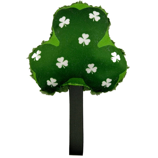 Dog Toy Lucky Dog 9 Shamrock Tug Interactive Plush Chew Play - detail view