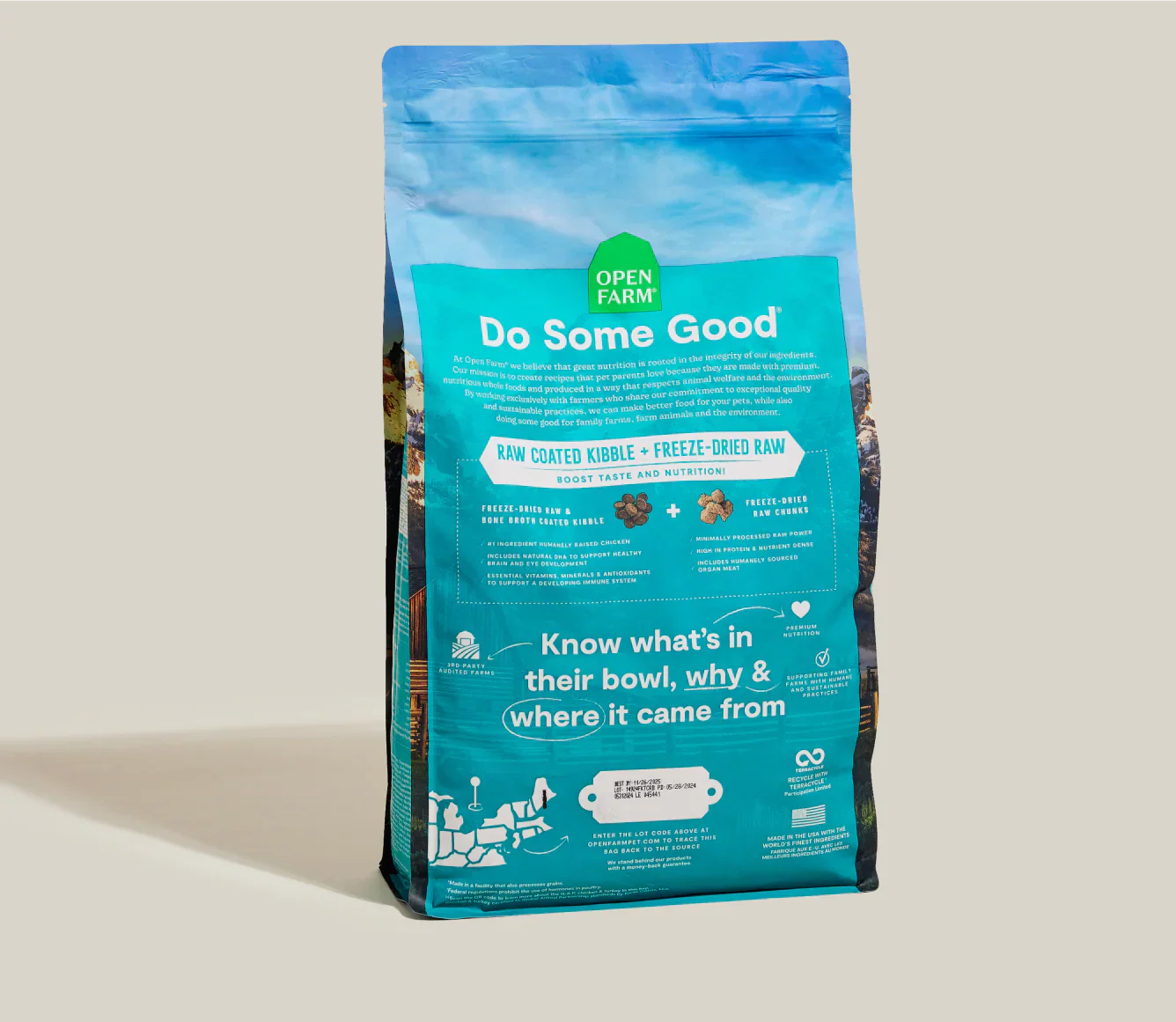 Open Farm Cat Grain Free Raw Mix Kitten 2 25Lb Freeze Dried - detail view