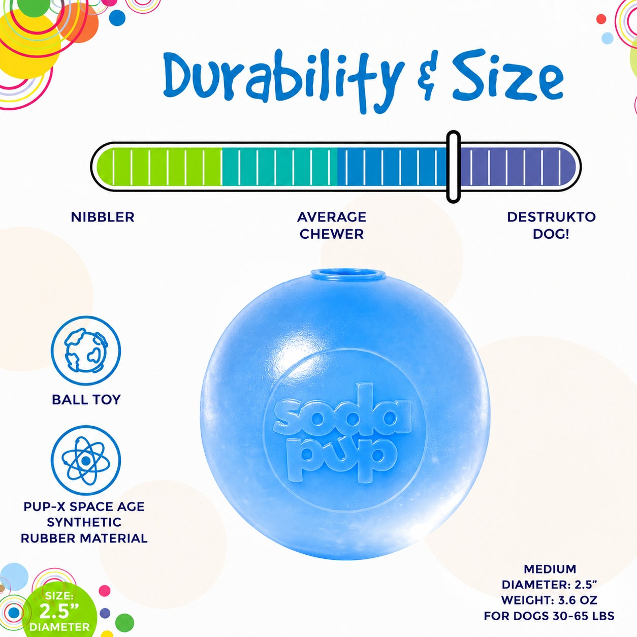 Strobe Ball Light Up Dog Toy Durable Floating Chew Ball Made - gallery image 8