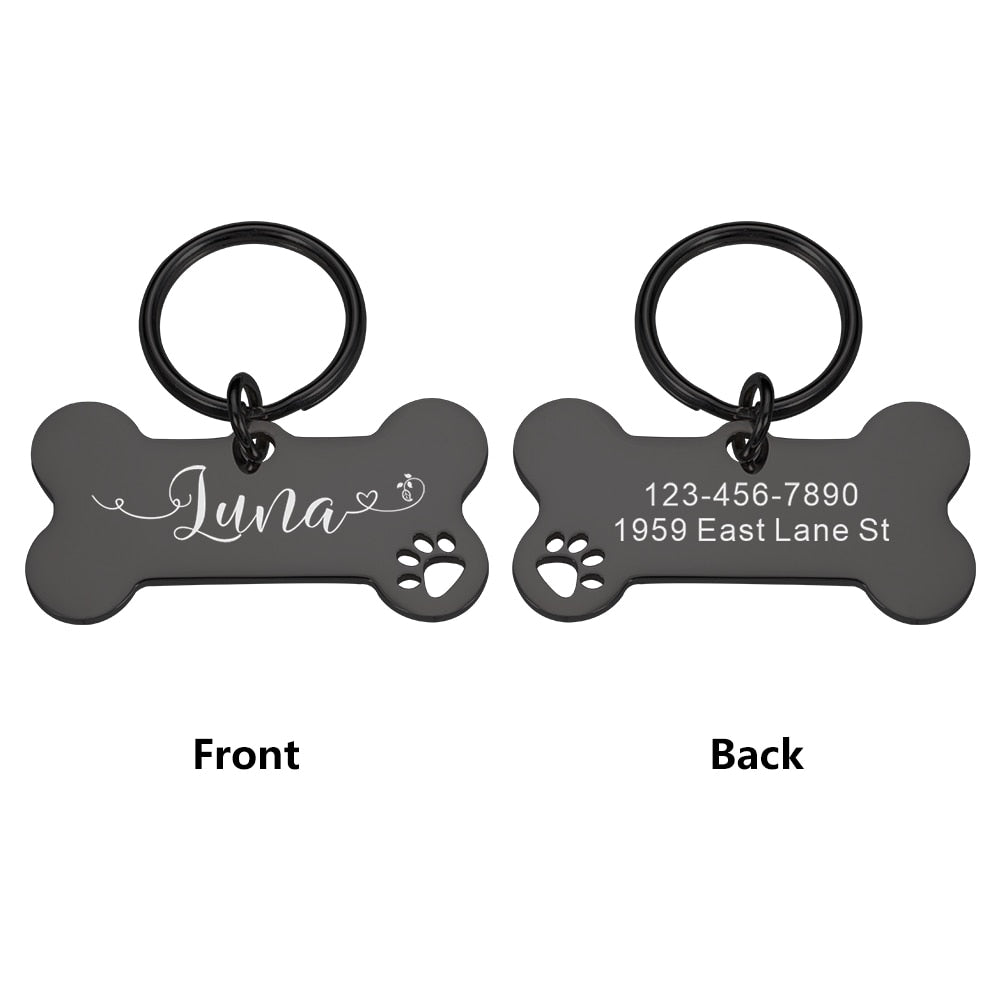 Personalized Pet Cat Dog Tags Shiny Steel Free Engraving Dog - gallery image 8