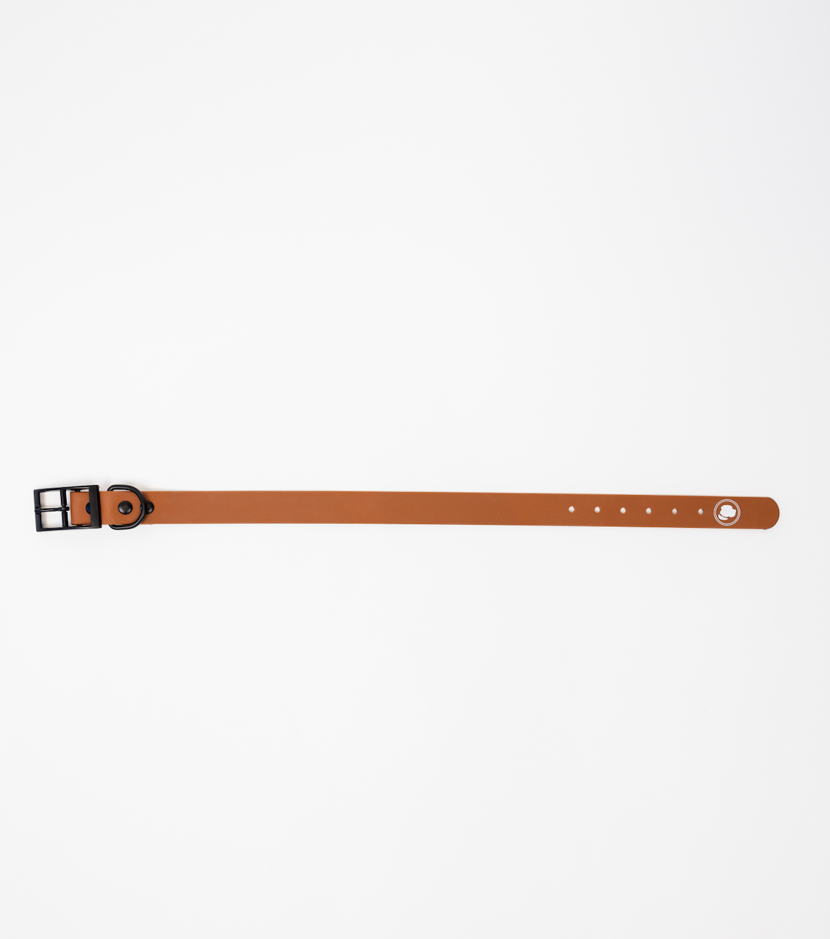 Dog Collar Collar Coco Brown Essen Adjustable Walking Collar - close up product image for dog collar