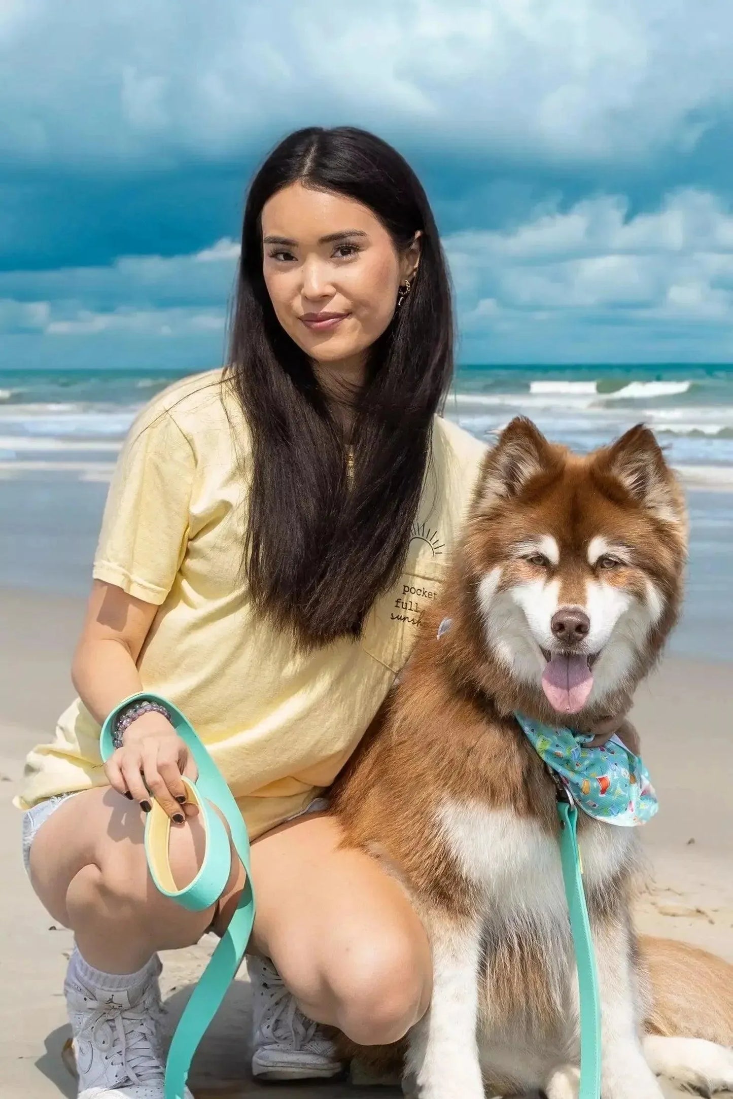 Seaside Sips Dog Bandana Matching Keychain Dog Bandanas Pet - gallery image 6
